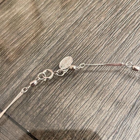 Vintage VENDOME Silver-tone Ball and twisted Bar Chain Necklace 16.25” - Picture 3 of 13